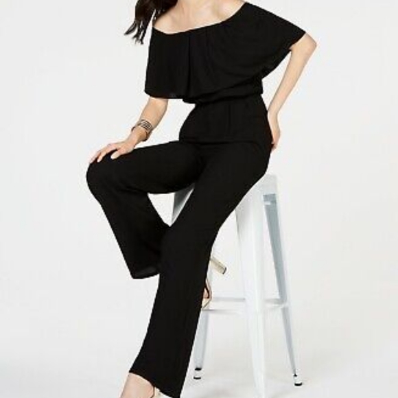 Vince Camuto off the shoulder jumpsuit - Picture 2 of 4